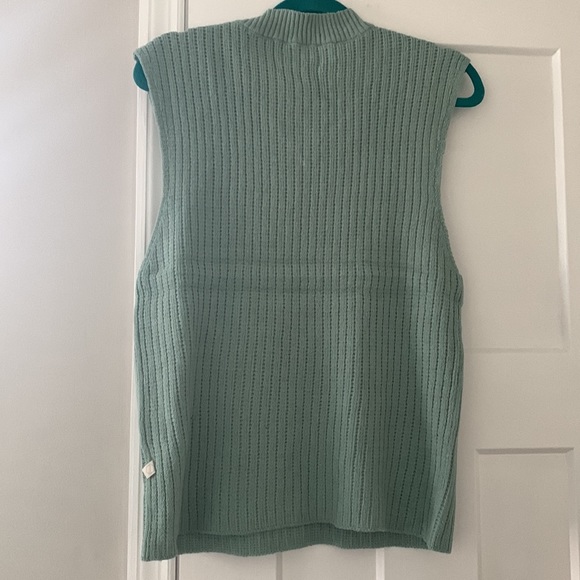 COPY - Urban Outfitters Standard Cloth Franc Fitted Sweater Vest-Mint Green - Picture 3 of 5